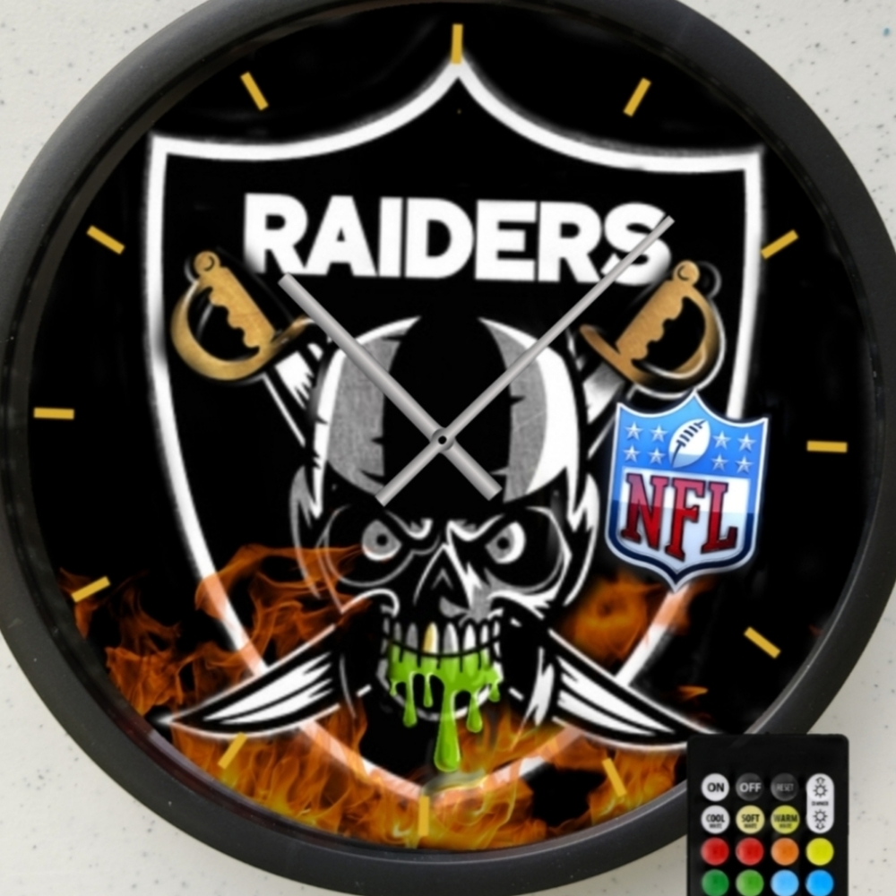 Raiders led wall clock